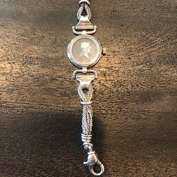 French silver bracelet watch main image 5